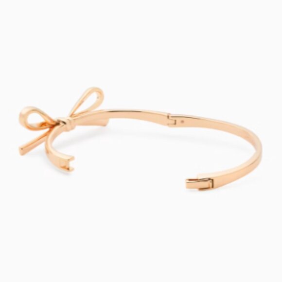 Kate Spade bow bangle bracelet rose gold - Picture 3 of 6
